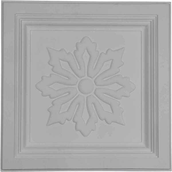 Dwellingdesigns 23.87 x 23.87 x 2.5 in. Floral Ceiling Tile DW2948219